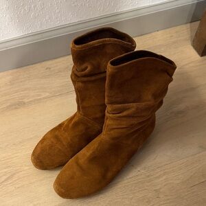 Brown Suede Boots